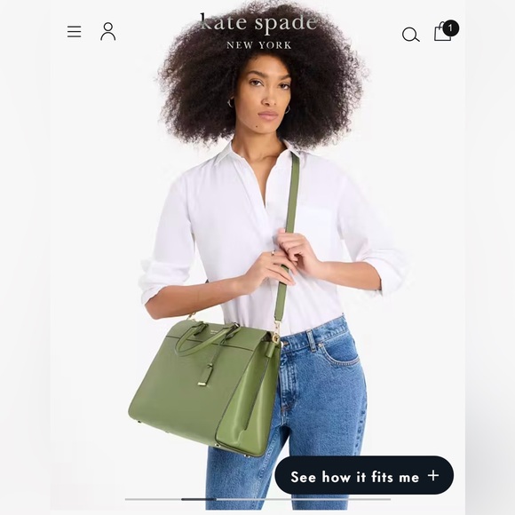 NWOT Kate Spade Morgan Laptop Bag Cedar Stand - Picture 4 of 10